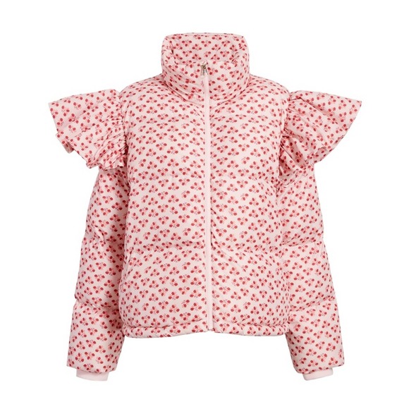 Hill House Jackets & Blazers - NWT Hill House Violet Ruffle Sleeve Puffer Ski coat Jacket Posy Retail 375 Small